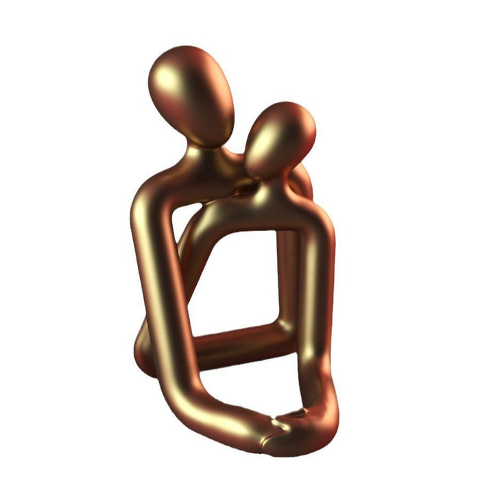 Heartwarming Couple Resin Statue - A Timeless Modern Home Decor Accent