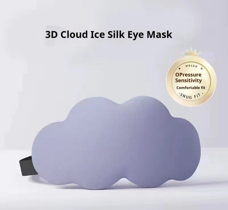 Three-dimensional Cloud Ice Silk Eye Mask