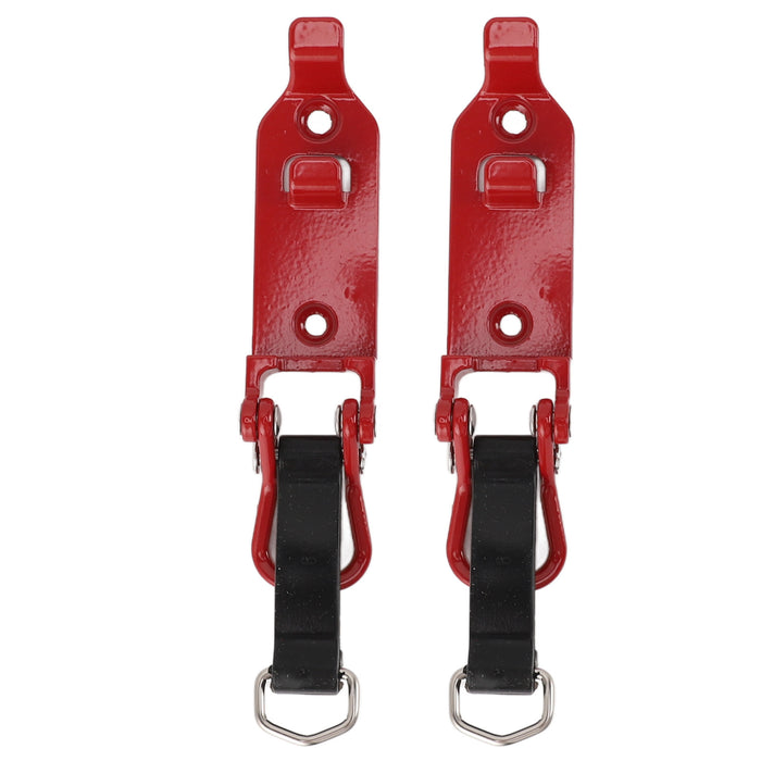 2pcs Roof Rack Shovel Mount Good Weight Bearing Capacity Axe Holder Clamp Metal Rubber Clamp Mounting Kit for Car Truck Boats Red