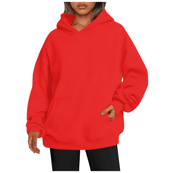 Solid Sweatshirt Oversized