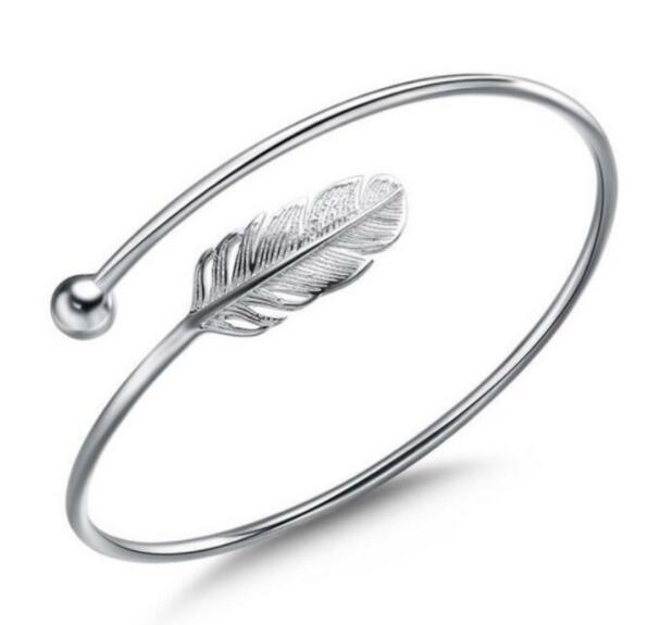 S925 Sterling Silver Leaf