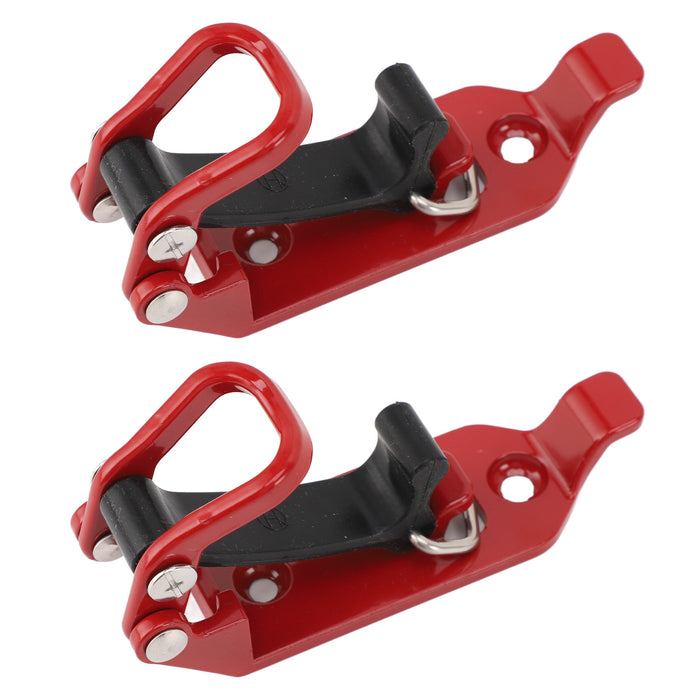2pcs Roof Rack Shovel Mount Good Weight Bearing Capacity Axe Holder Clamp Metal Rubber Clamp Mounting Kit for Car Truck Boats Red