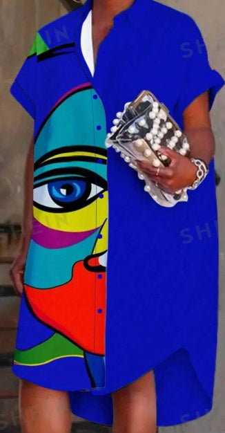 Graffiti Print Dress