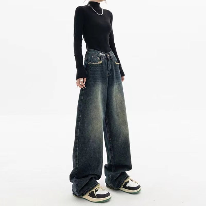 Vintage Straight Loose Jeans