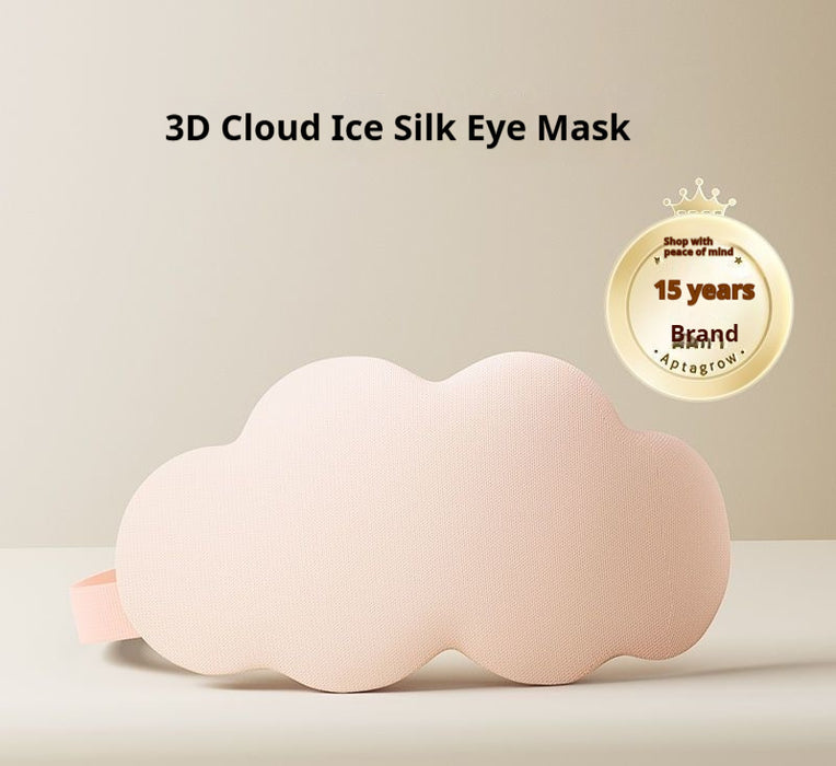 Three-dimensional Cloud Ice Silk Eye Mask
