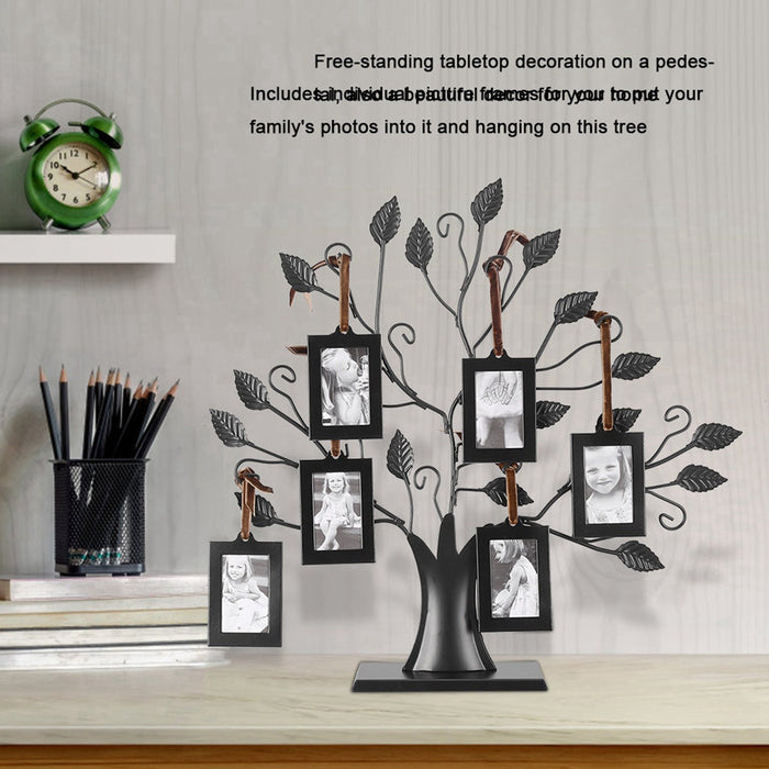 Fashionable Family Photos Frame Display Tree with Hanging Pictures Frames Home Decor