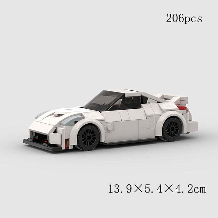 Building Blocks Toy Car Racing Model