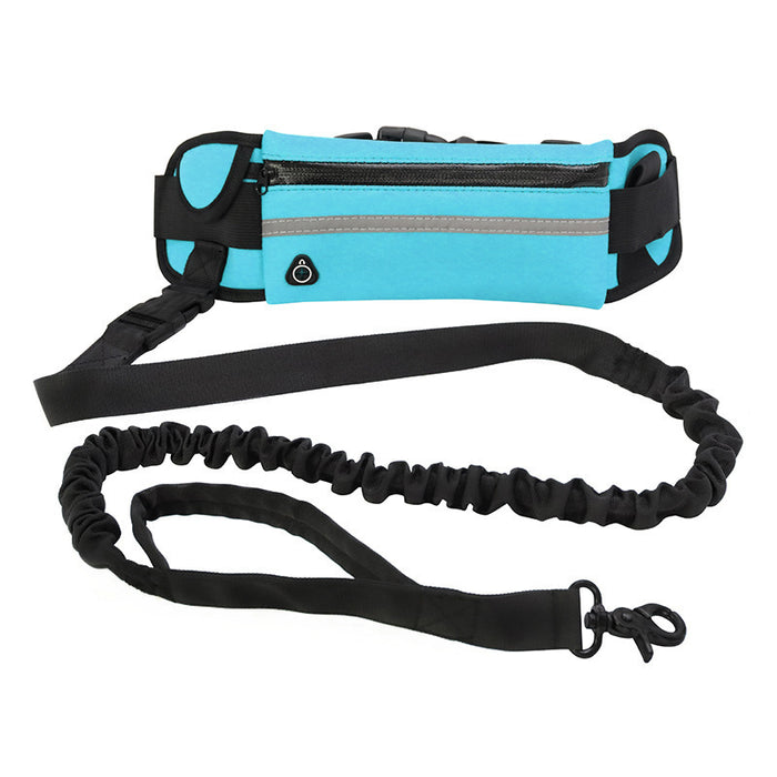Hands Free Dog Leash Pet Walking And Training Belt With Shock Absorbing Bungee