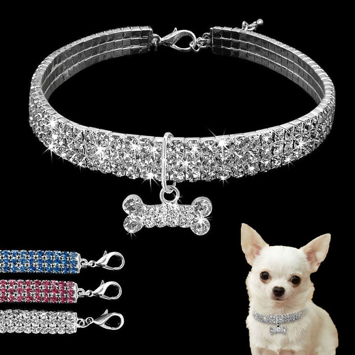 Bling Rhinestone Pet Collar