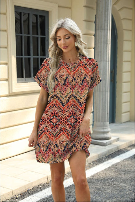 Printed Pocket Dress