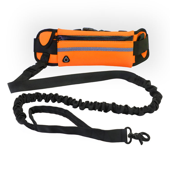 Hands Free Dog Leash Pet Walking And Training Belt With Shock Absorbing Bungee