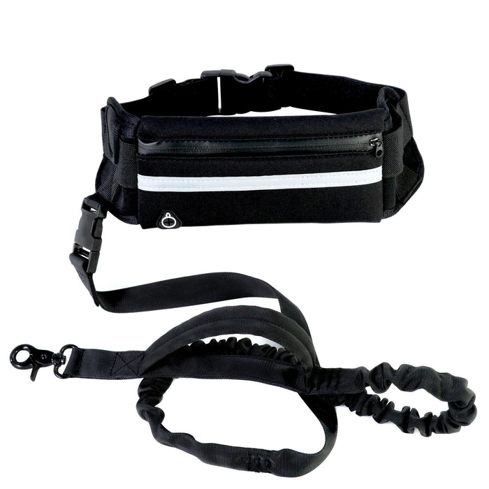 Hands Free Dog Leash Pet Walking And Training Belt With Shock Absorbing Bungee