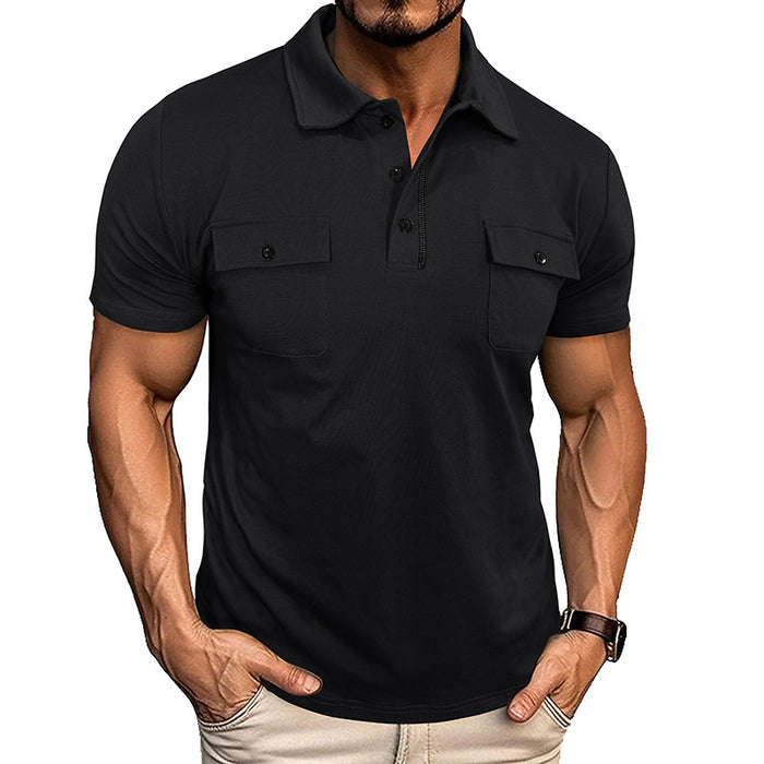 Lapel Button Polo Shirt
