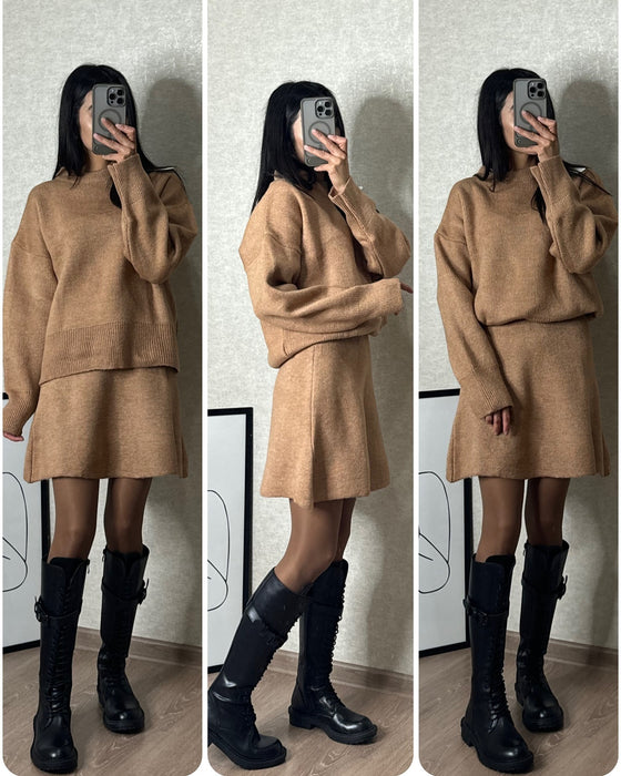 Sweater & Skirt Outfit