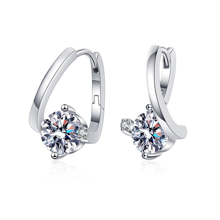 S925 Silver Moissanite Earrings