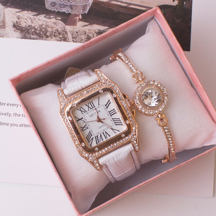 Rhinestone Watch Set