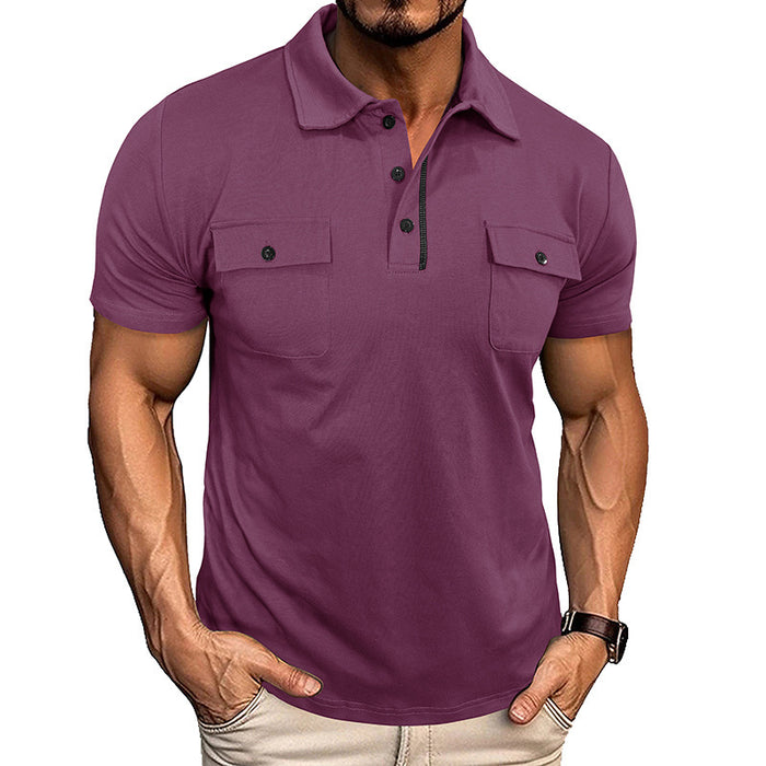 Lapel Button Polo Shirt