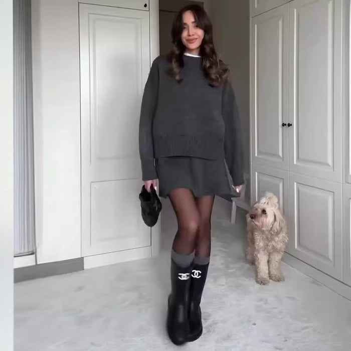 Sweater & Skirt Outfit