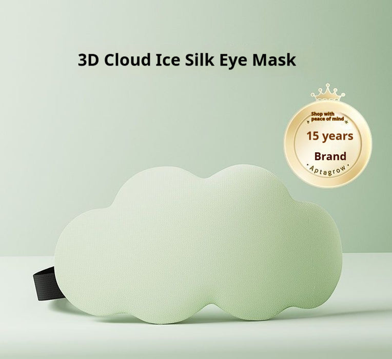 Three-dimensional Cloud Ice Silk Eye Mask