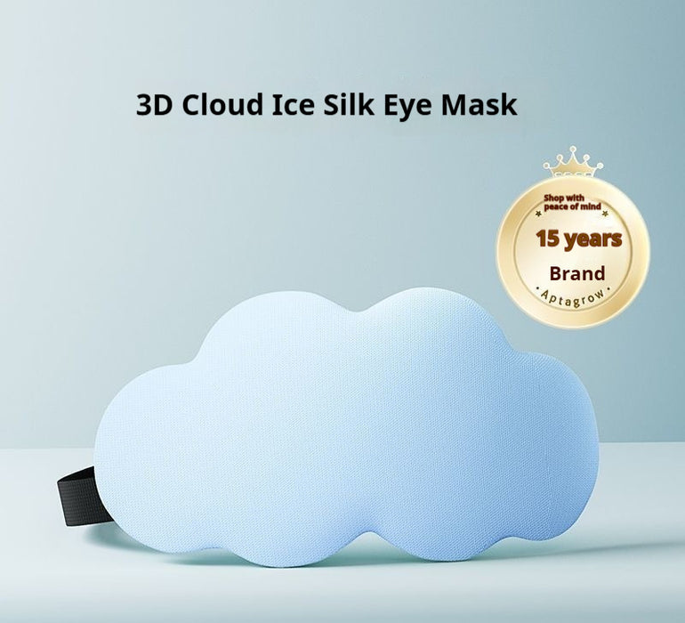 Three-dimensional Cloud Ice Silk Eye Mask