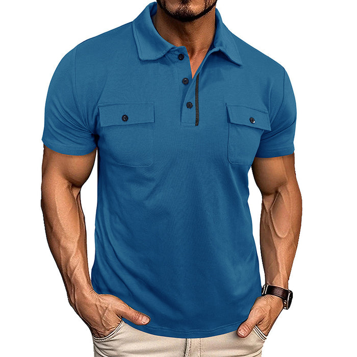 Lapel Button Polo Shirt