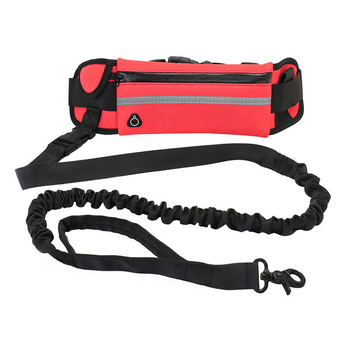 Hands Free Dog Leash Pet Walking And Training Belt With Shock Absorbing Bungee