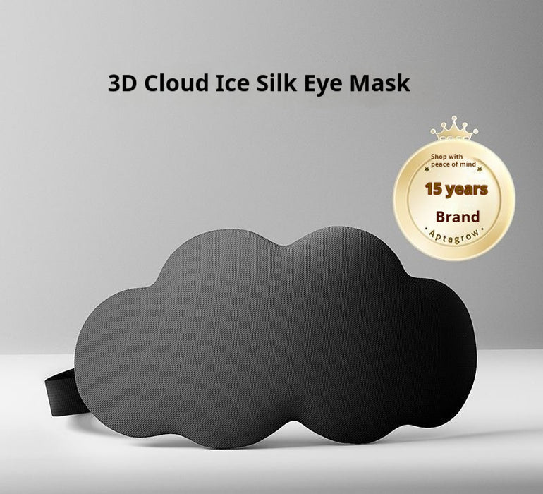 Three-dimensional Cloud Ice Silk Eye Mask