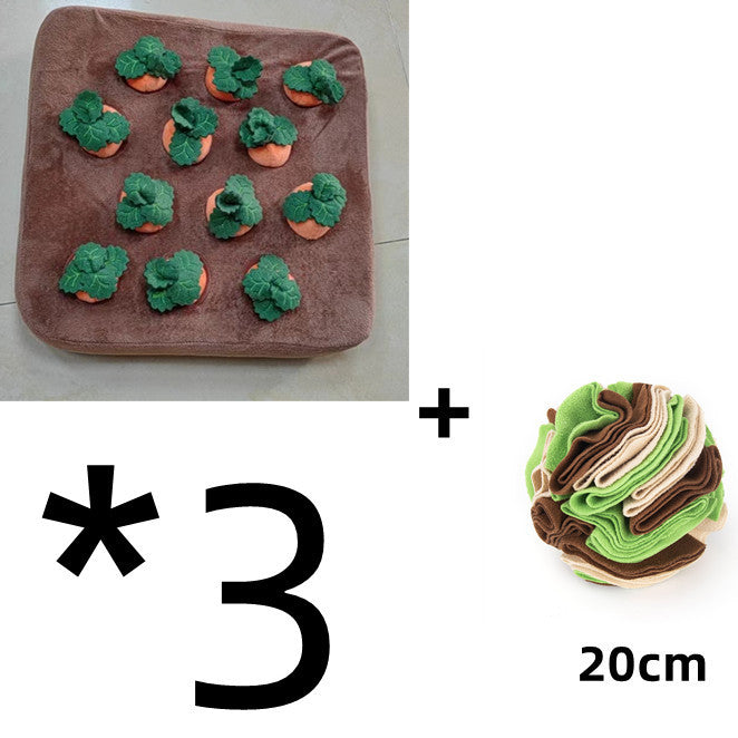 Pet Dog Toys Carrot Plush Toy Vegetable Chew Toy For Dogs Snuffle Mat