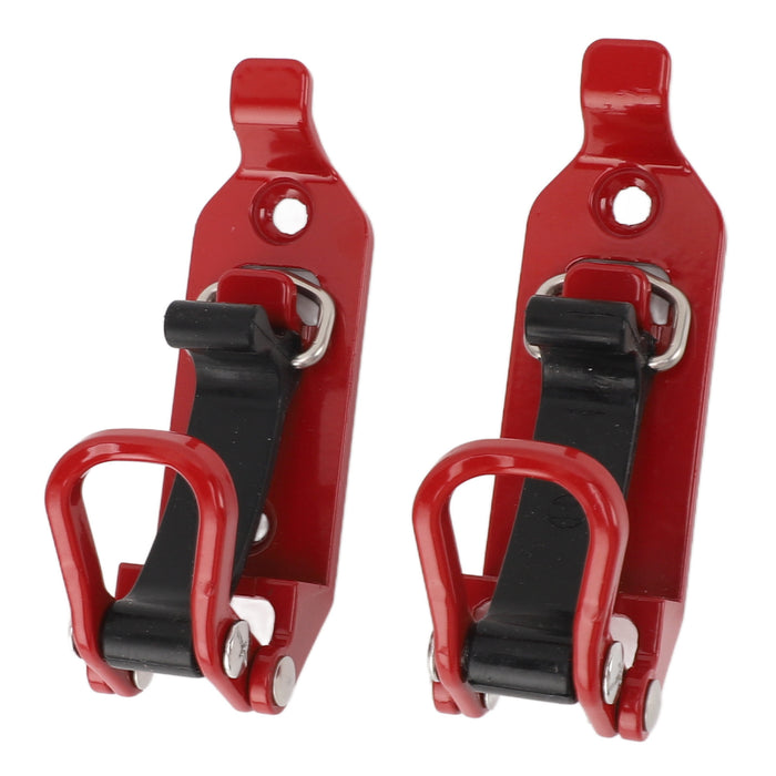2pcs Roof Rack Shovel Mount Good Weight Bearing Capacity Axe Holder Clamp Metal Rubber Clamp Mounting Kit for Car Truck Boats Red