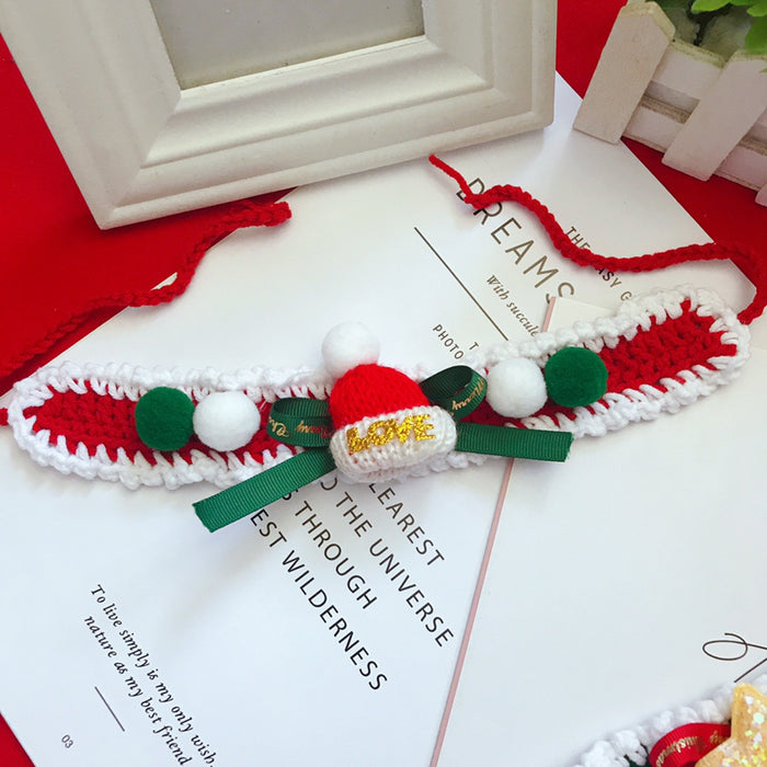 Wool Hand Woven pet Christmas Accessories