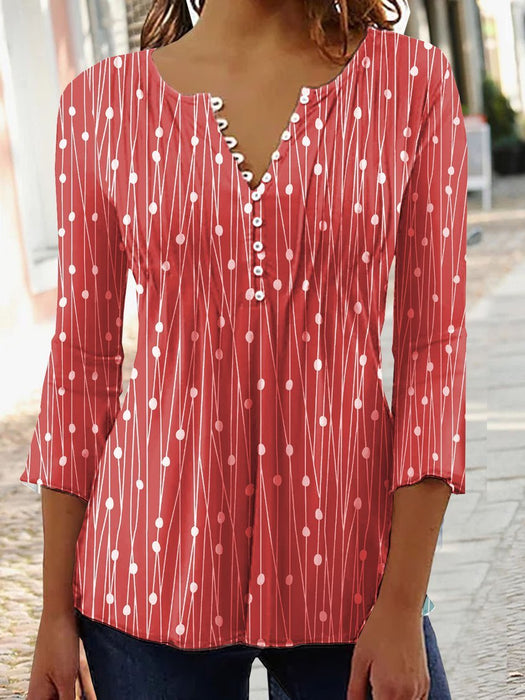 V-neck Blouse