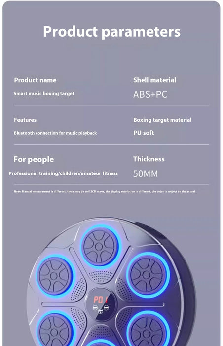 Music Boxing Machine Household With RGB Light Bluetooth-compatible Adults Mode