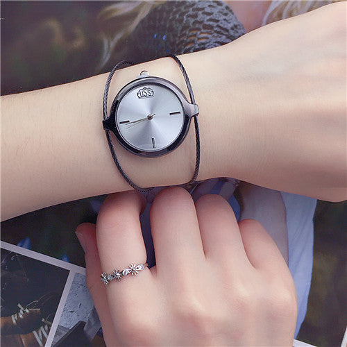 Steel Wire Bangle Watch