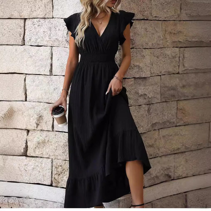 Ruffled Sleeve Dress
