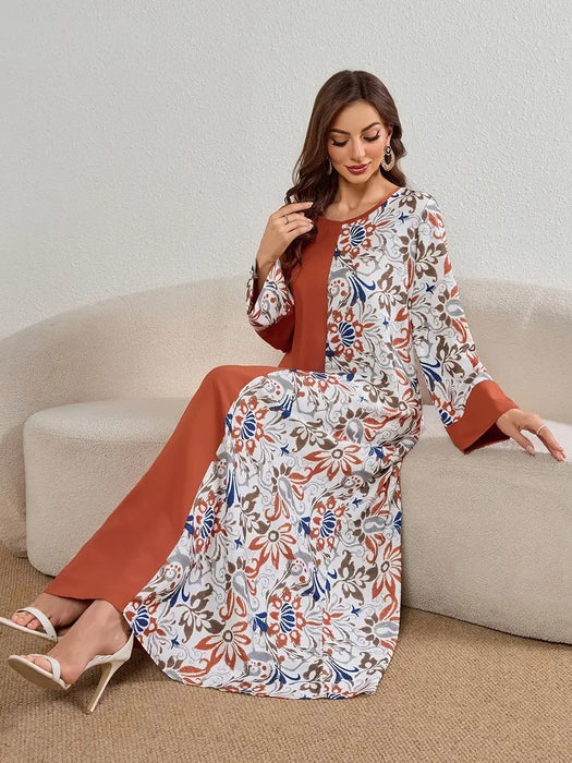 Printed Long Dress