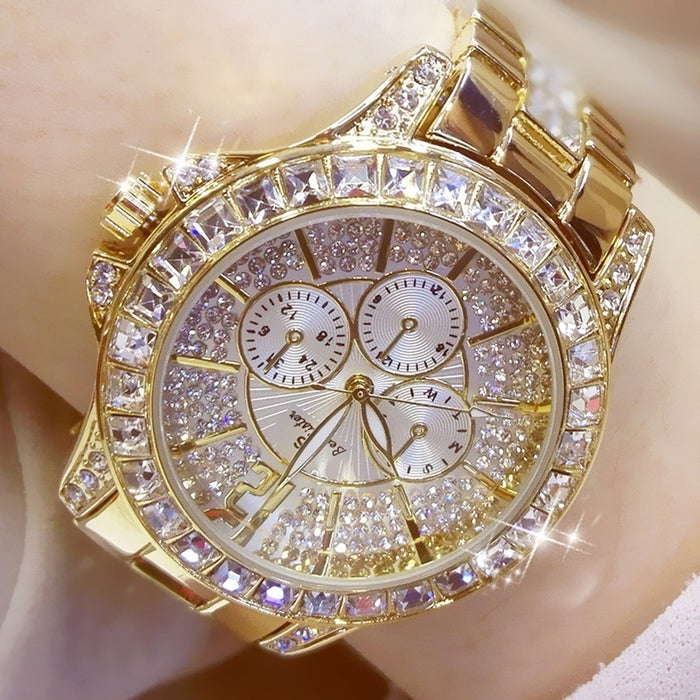 Square rhinestone Watch