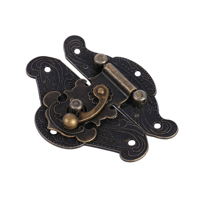 Antique Retro Vintage Decorative Latch Hasp Pad Chest Lock Plate For Wooden Jewelry Box XXS
