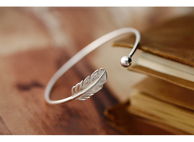 S925 Sterling Silver Leaf