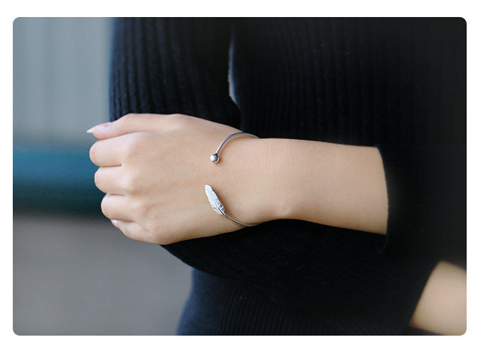 S925 Sterling Silver Leaf
