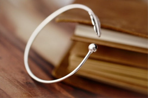 S925 Sterling Silver Leaf