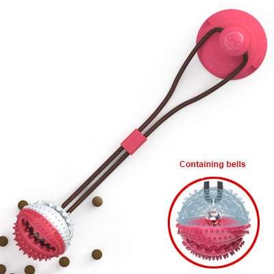 Dog Toys Silicon Suction Cup Tug Interactive Dog Ball Toy For Pet Chew