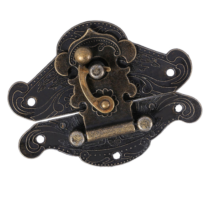 Antique Retro Vintage Decorative Latch Hasp Pad Chest Lock Plate For Wooden Jewelry Box XXS