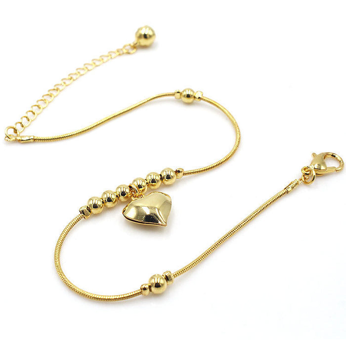 Heart Pendant Anklet