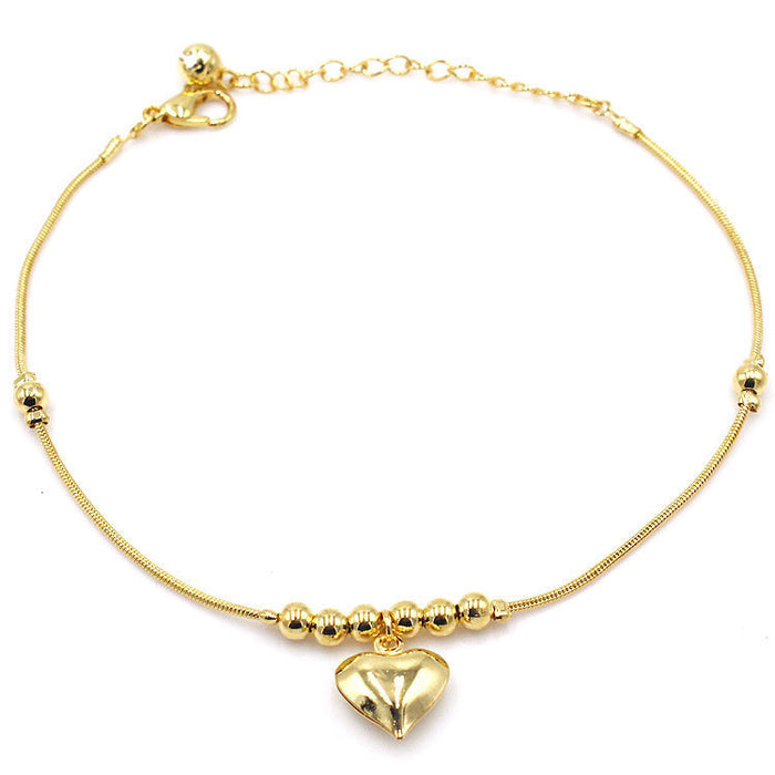 Heart Pendant Anklet