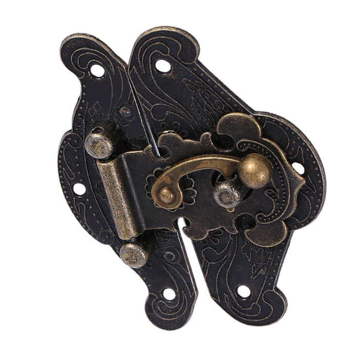 Antique Retro Vintage Decorative Latch Hasp Pad Chest Lock Plate For Wooden Jewelry Box XXS