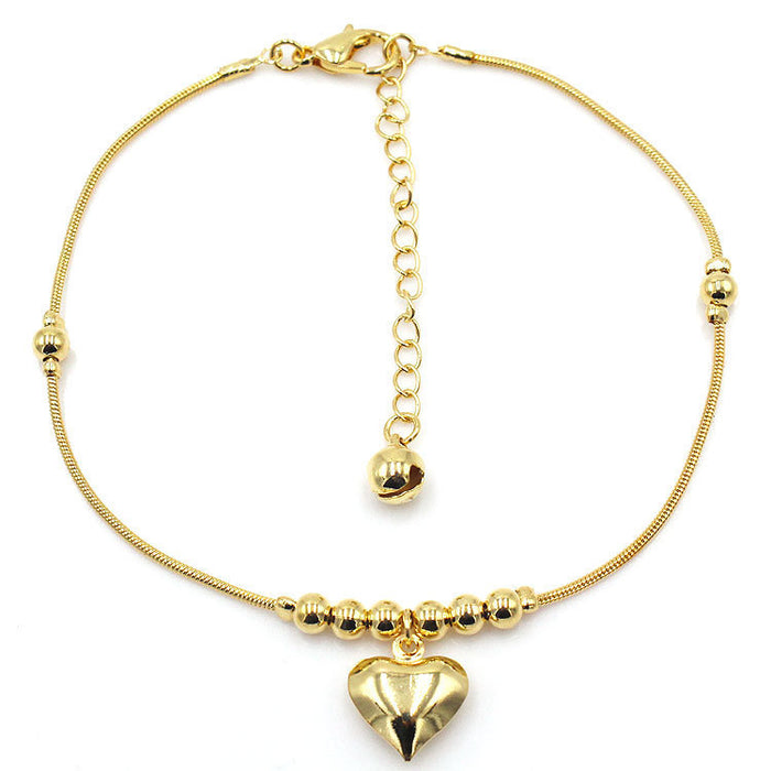 Heart Pendant Anklet