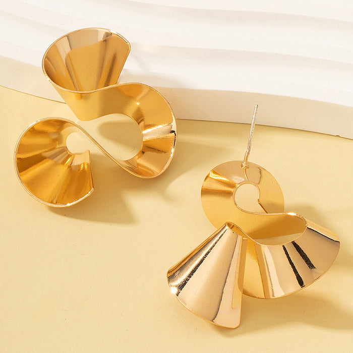 Ruffled Skirt Earrings