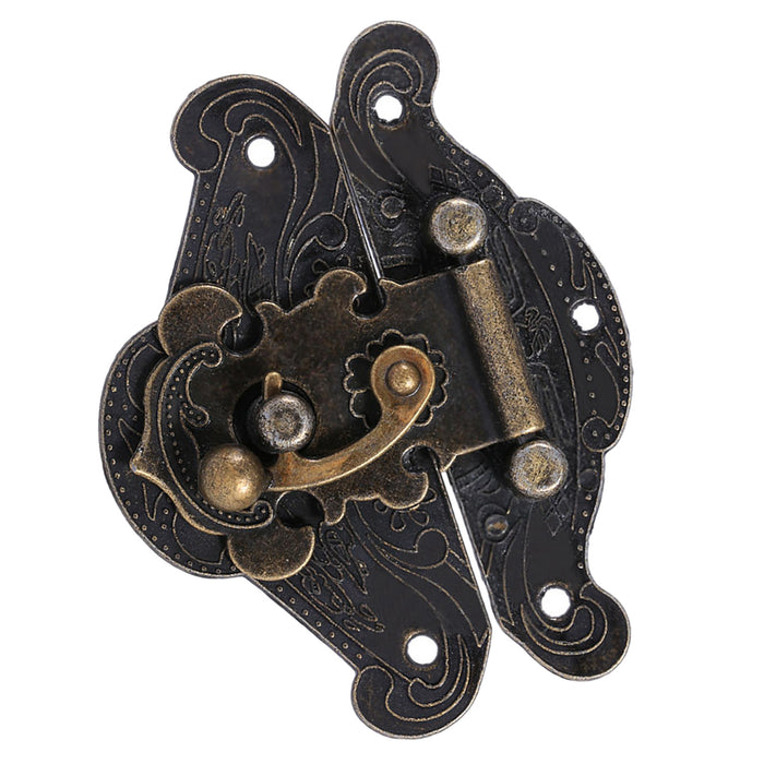 Antique Retro Vintage Decorative Latch Hasp Pad Chest Lock Plate For Wooden Jewelry Box XXS