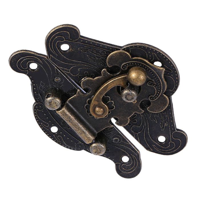 Antique Retro Vintage Decorative Latch Hasp Pad Chest Lock Plate For Wooden Jewelry Box XXS