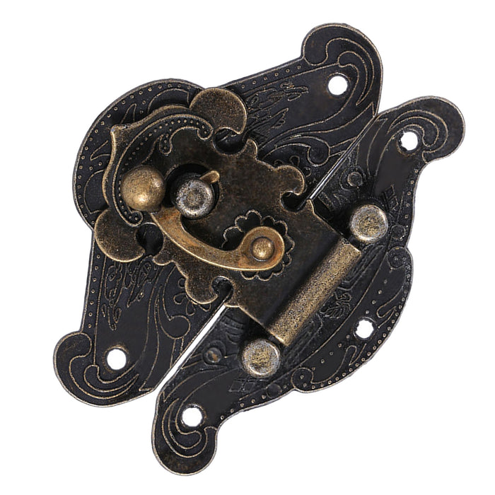 Antique Retro Vintage Decorative Latch Hasp Pad Chest Lock Plate For Wooden Jewelry Box XXS